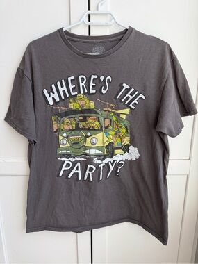Retro Nickelodeon Teenage Mutant Ninja Turtles Graphic Tee Cartoon Y2K Size L